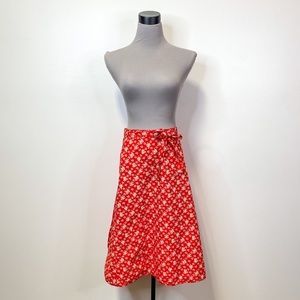Vintage Reversible Wrap Skirt